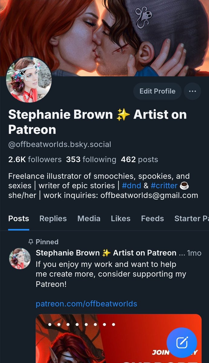 Miss seeing my art? I'm not really active here anymore, but I'm very active over at 🦋 now, if you wanna come follow me there ❤️