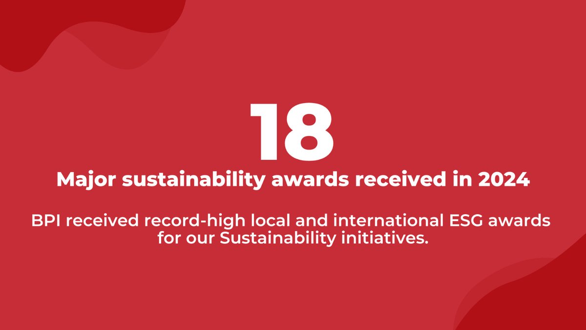 TalktoBPI's tweet photo. Here at BPI, we walk the talk – especially when it comes to championing sustainability.

As the year ends, we want to share with you how we #DoMOREforSustainability by championing responsible banking and operations. https://t.co/qbuA8To7Rb
