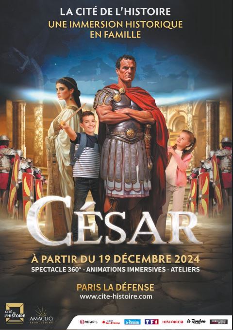 Après l'histoire de Victor Hugo, des Mousquetaires et du Débarquement, découvrez dès aujourd'hui la vie de César <a href="/Citedelhistoire/">Cité de l’Histoire</a> .Cette projection retrace l'ascension de César, ses stratégies militaires ingénieuses, et l'influence durable de son règne.
#LeParisienPartenaire