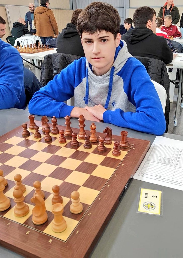 Club Ajedrez Vetusta (@vetustachess) on Twitter photo CTO DE ESPAÑA INDIVIDUAL
DIEGO VERGARA CONSIGUE LA 3ª NORMA DE MI !
Un gran Diego Vergara del <a href="/VetustaChess/">Club Ajedrez Vetusta</a> acabó con 6/9 en el puesto 12 de España absoluto, 2° Sub18 y consigue la tercera norma y el título de MI a los 17 años, 8 meses y 10 días. ENHORABUENA! GRANDE DIEGO! 💪🏻 CTO DE ESPAÑA INDIVIDUAL
DIEGO VERGARA CONSIGUE LA 3ª NORMA DE MI !
Un gran Diego Vergara del <a href="/VetustaChess/">Club Ajedrez Vetusta</a> acabó con 6/9 en el puesto 12 de España absoluto, 2° Sub18 y consigue la tercera norma y el título de MI a los 17 años, 8 meses y 10 días. ENHORABUENA! GRANDE DIEGO! 💪🏻