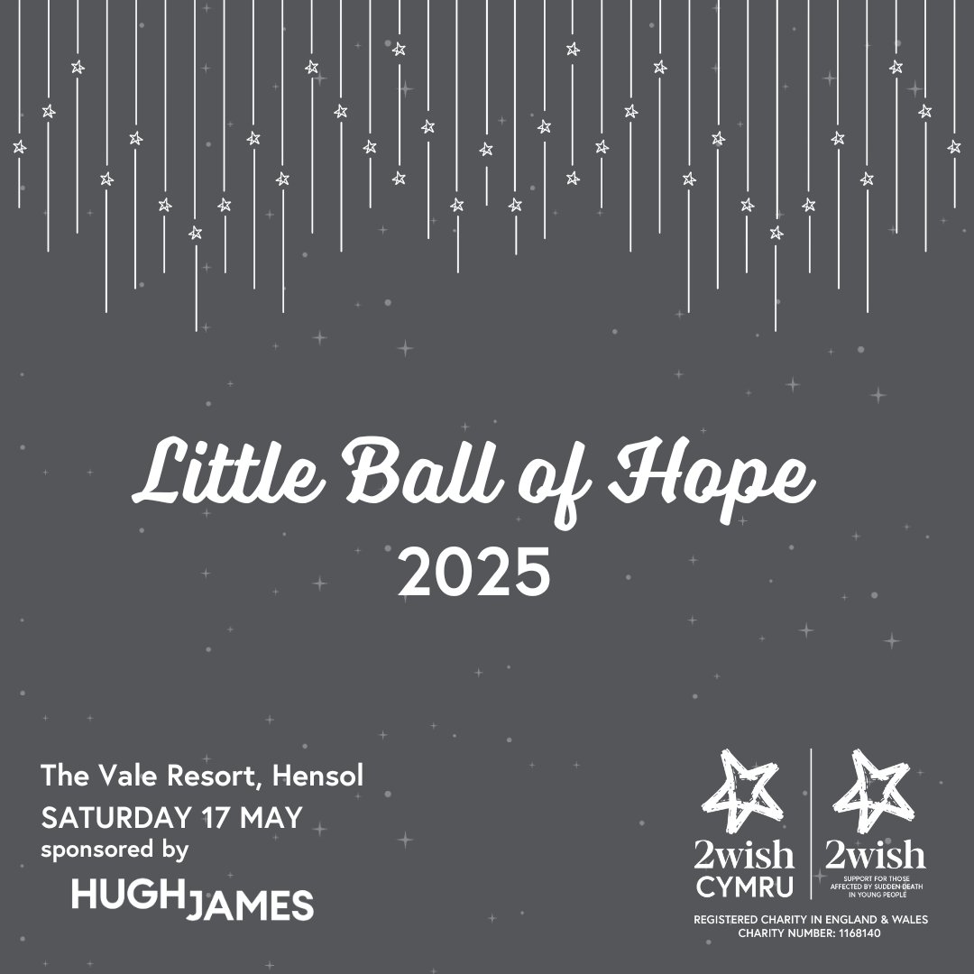 2wish Cymru (@2wishcymru) on Twitter photo Not long until tickets go LIVE for our 2025 Little Ball of Hope! ✨
Join us as celebrate all things 2wish and the incredible achievements and stories of all who have been supported or who have supported our wonderful charity.
💙 Stay tuned for more updates!
<a href="/HughJamesLegal/">Hugh James</a> Not long until tickets go LIVE for our 2025 Little Ball of Hope! ✨
Join us as celebrate all things 2wish and the incredible achievements and stories of all who have been supported or who have supported our wonderful charity.
💙 Stay tuned for more updates!
<a href="/HughJamesLegal/">Hugh James</a>