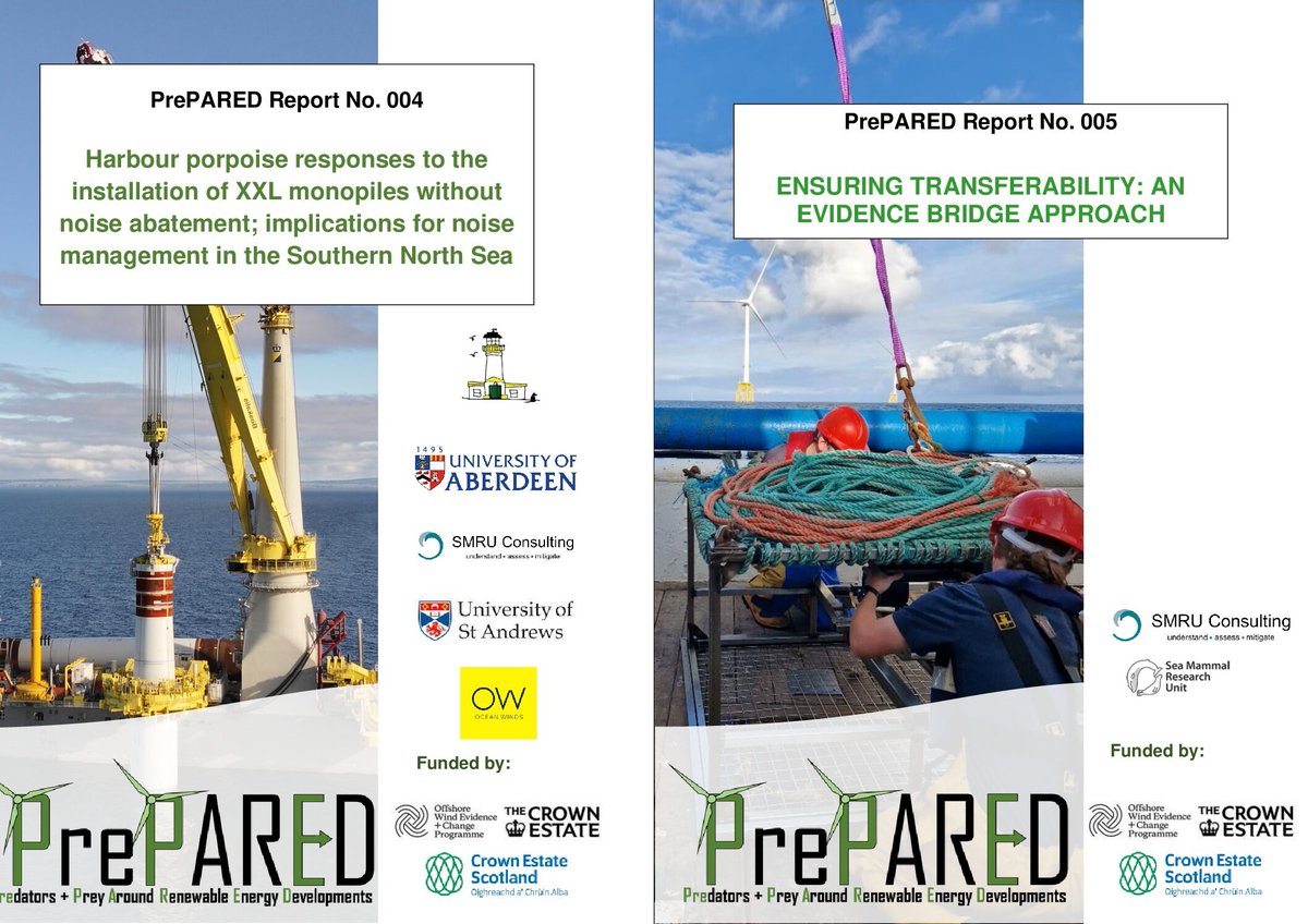 Scot Gov Marine (@scotgovmarine) on Twitter photo The #PrePAREDProject (Predators and Prey Around Renewable Energy Developments) has published five reports in 2024.
You can find them all at owecprepared.org/outputs/
<a href="/TheCrownEstate/">The Crown Estate</a> <a href="/CrownEstateScot/">Crown Estate Scot</a> #renewableenergy #offshorewind The #PrePAREDProject (Predators and Prey Around Renewable Energy Developments) has published five reports in 2024.
You can find them all at owecprepared.org/outputs/
<a href="/TheCrownEstate/">The Crown Estate</a> <a href="/CrownEstateScot/">Crown Estate Scot</a> #renewableenergy #offshorewind