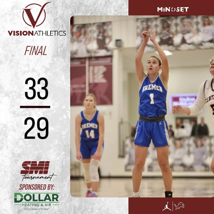 Bremen Girls defeat Central 33 - 29 in a close one! #MiNDSETMedia #SMI @ccssmitourney