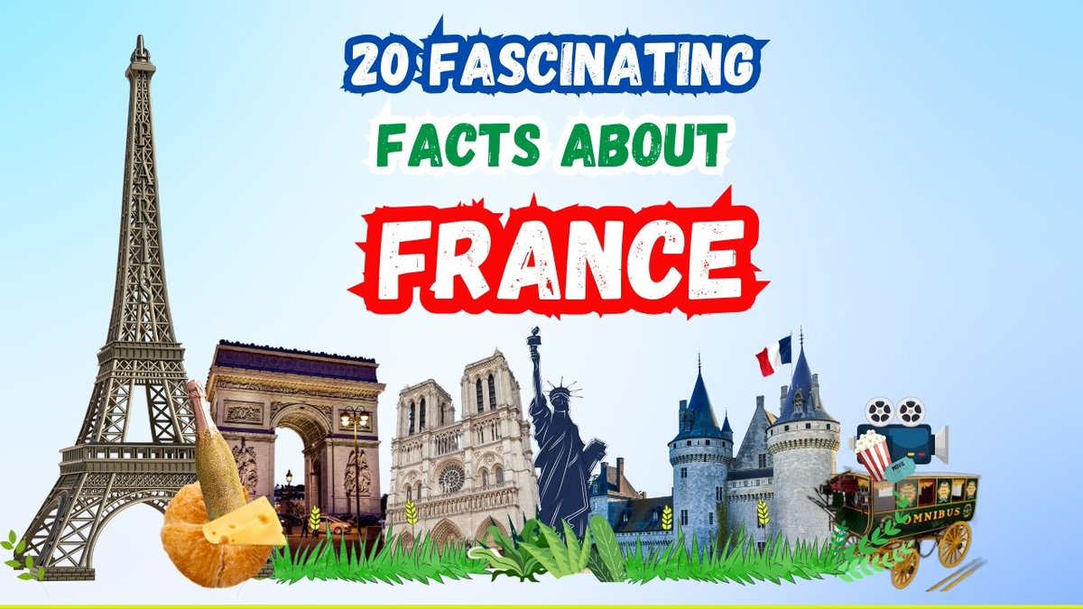 HiddenGemsReal's tweet photo. Top 20 Facts About France | Interesting Facts About France | Hidden Gems
Watch it here: https://t.co/COfhsUFRi6
Discover some fascinating facts about France, from its rich history to hidden gems that aren't as well-known.
#explore #hiddengems #interestingfrance #discove... https://t.co/wldZ7icGbW