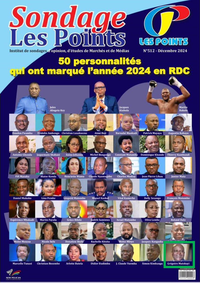 minagri_rdc's tweet photo. Grâce à son pragmatisme, le Ministre d’État, Grégoire Mutshail Mutomb, fait la différence dans l’Agriculture congolaise ! Reconnu parmi les 50 personnalités marquantes de 2024 par Les Points il a entrepris des décisives dès prise de fonction. https://t.co/U8wV6nVaVK