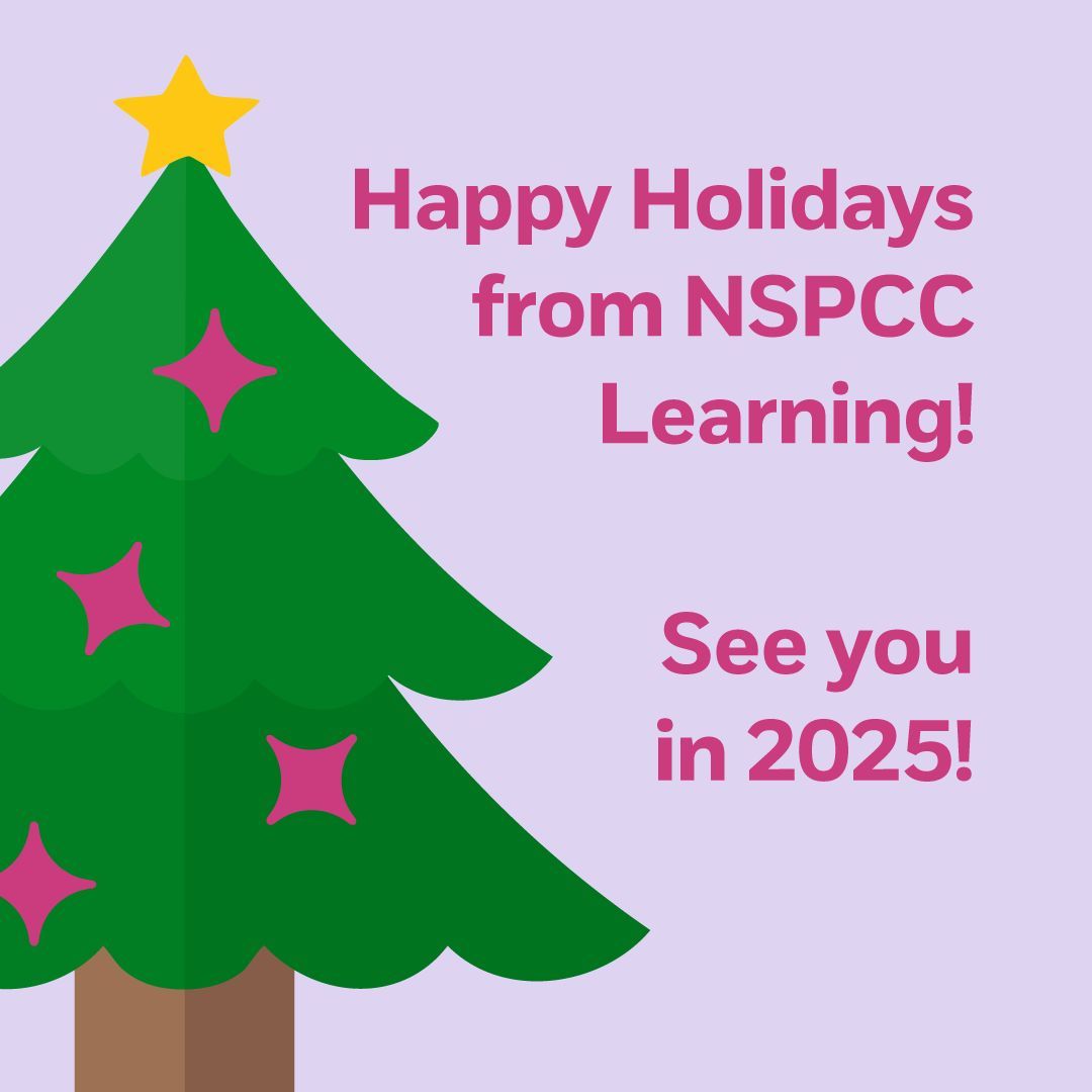 NSPCCLearning's tweet image. We’re closed for the Christmas break from 21 December 2024 to 6 January 2025.
If you have concerns about a child during this time, please contact our Helpline on 0808 800 5000 or by emailing help@nspcc.org.uk.