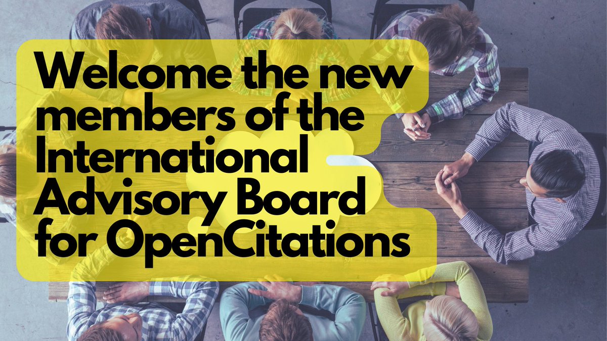 A few weeks ago, we held elections to renew the composition of the International Board on OpenCitations. We are now happy to welcome the new members to the Board while thanking the former members who have accompanied us in the last four years of progress: opencitations.hypotheses.org/3747