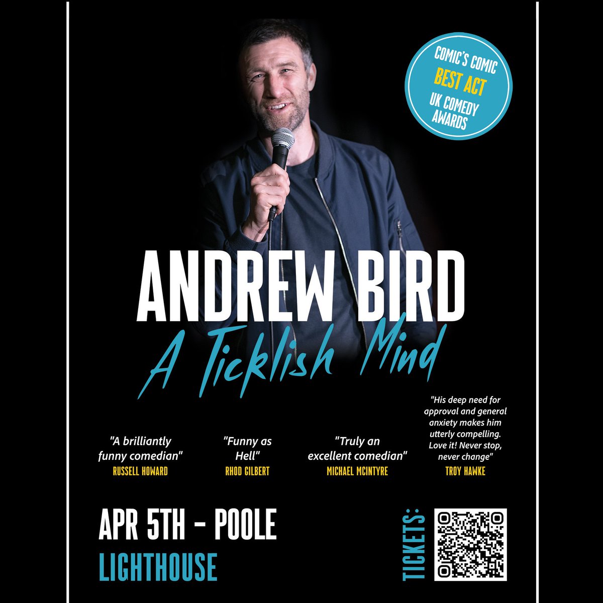 a_tweety_bird's tweet photo. TOUR ON SALE NOW
POOLE
5th APRIL
@LighthousePoole
If you saw me supporting
@TroyHawke there or
@russellhoward at Bournemouth International Centre
Tickets https://t.co/ZQFmGali9I
#bournemouth #poole #poolelighthousetheatre #russellhoward #troyhawke #comedy https://t.co/94yaMoQmDa