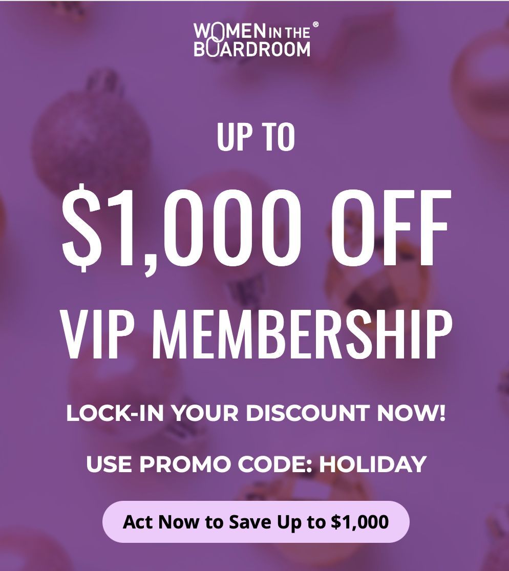 It is about actionable strategies and getting results. Make 2025 your year to land the board seat you’ve been seeking! 

Act now to save up to $1,000 on VIP Membership!
Hurry! Offer Ends Soon!

buff.ly/49f84Em 

#WomenintheBoardroom