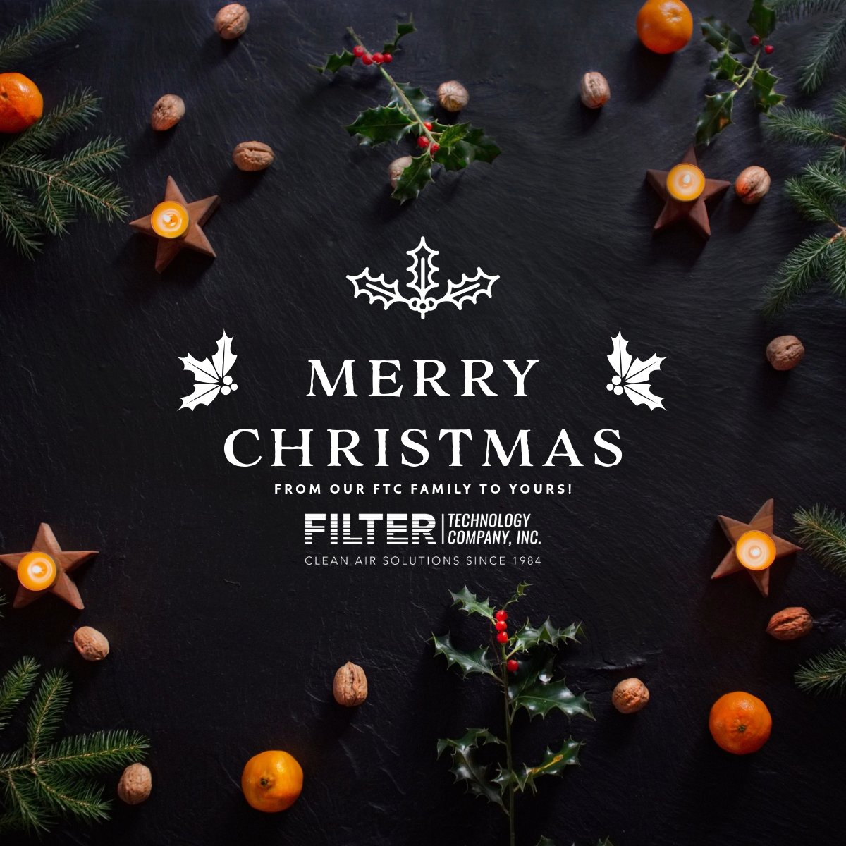 FilterTexas's tweet photo. Wishing you joy and peace this Christmas and success in the coming year.  Thank you from all of us at Filter Technology Company.   Our offices will be closed Tuesday 12/24 and Wednesday 12/25. https://t.co/x0f1WLeOwt