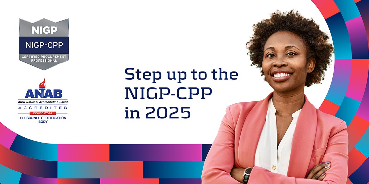 Becoming NIGP-CPP certified can be a game-changer in your procurement career. There's still one more day to register for the February 2025 testing window. Are you ready to step up to the NIGP-CPP in 2025? nigp.org/nigp-cpp
