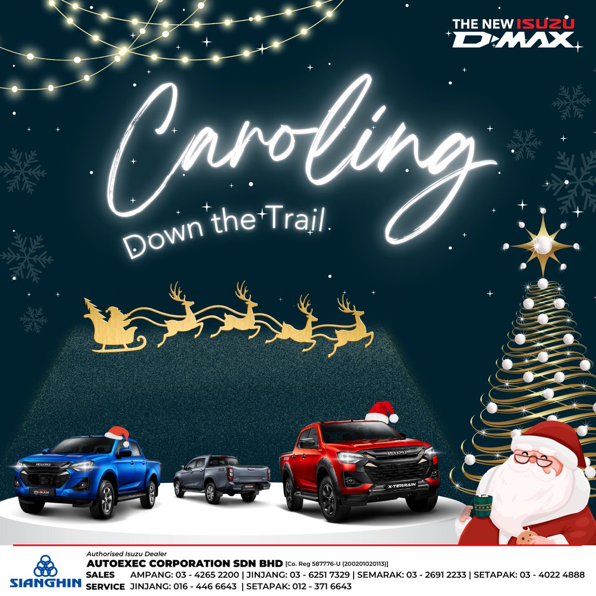 sianghin's tweet image. Cruise into the festive season with the #IsuzuDMax – power, versatility, &amp;amp; comfort in one. Visit our showroom to experience its impressive performance and enjoy an exclusive rebate before year-end!

*T&amp;amp;Cs apply

#Sianghin #Autoexec #Isuzu #IsuzuDMaxMalaysia