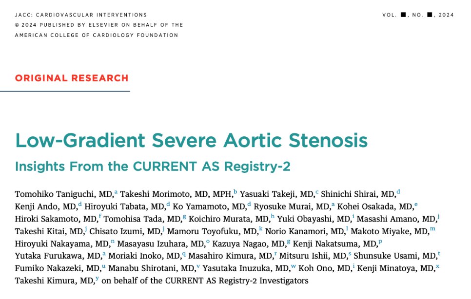 Abdulla A. Damluji, MD, PhD (@drdamluji) on Twitter photo Low-Gradient Severe Aortic Stenosis: Insights From the CURRENT AS Registry-2: <a href="/JACCJournals/">JACC Journals</a>
🥸 Good morning
😱 Summary
👇👇👇 Low-Gradient Severe Aortic Stenosis: Insights From the CURRENT AS Registry-2: <a href="/JACCJournals/">JACC Journals</a>
🥸 Good morning
😱 Summary
👇👇👇
