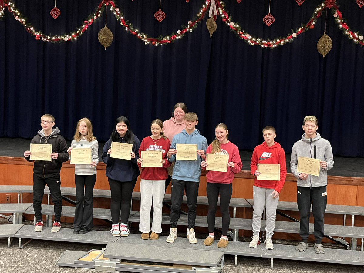 Williamson HS Students of the Month for December <a href="/WCSMarauders/">Williamson Central School District</a>