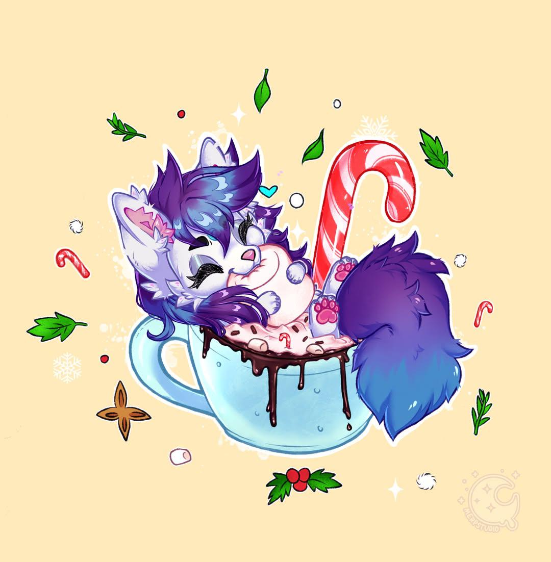 merpstudio's tweet photo. Finished last hot chocolate ych for this year! thanks u so much everyone for commissioning me really helped out with this year Christmas funds! These were sooo fun to make.
#christmasych #hotcoco #furrychristmas https://t.co/xJ9wcfTzk9