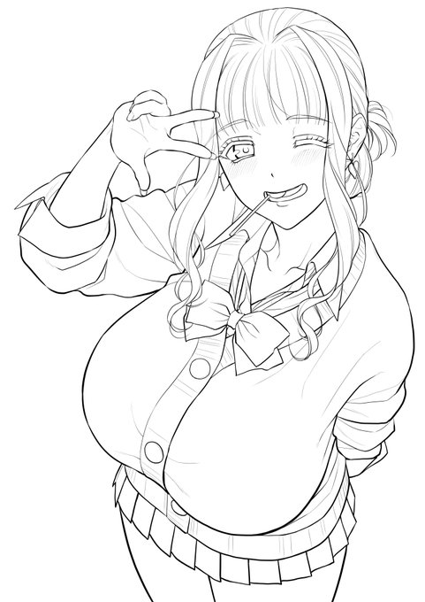 表紙線画出来た。
間に合うかなぁ。 