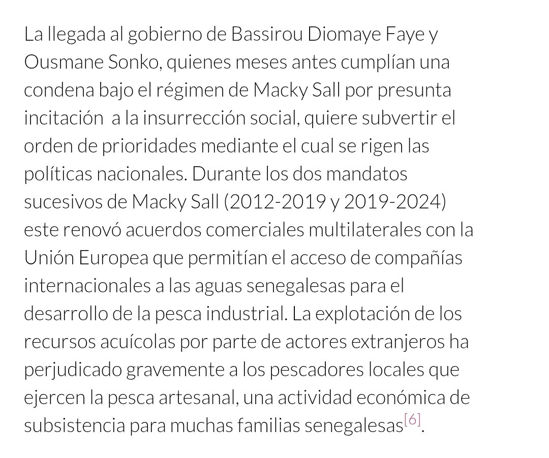 Artículo de <a href="/indhirawe/">Indhira</a>  y María Ángeles Alaminos Hervás sobre la situación socio económica y politica en Senegal.👇
"El país ha sido epicentro de numerosas protestas encabezadas por la ciudadanía, en particular de las zonas urbanas..."
esafrica.es/desarrollo/sen…