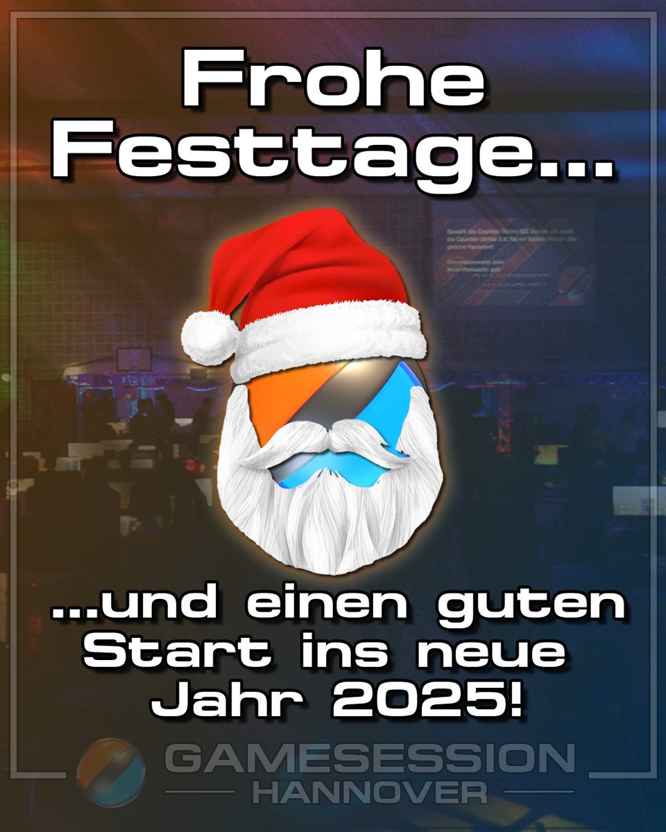 gshlan's tweet photo. Die #GSHOrga wünscht allen frohe Festtage 🤗 und einen guten Start ins neue Jahr 2025!🎆
Habt eine schöne Zeit mit euren Liebsten.🧡
#GSH #GSH2024 #GSH2025 #GamesessionHannover #Gamesession #LANParty #MerryChristmas https://t.co/6ROBqIEzqi