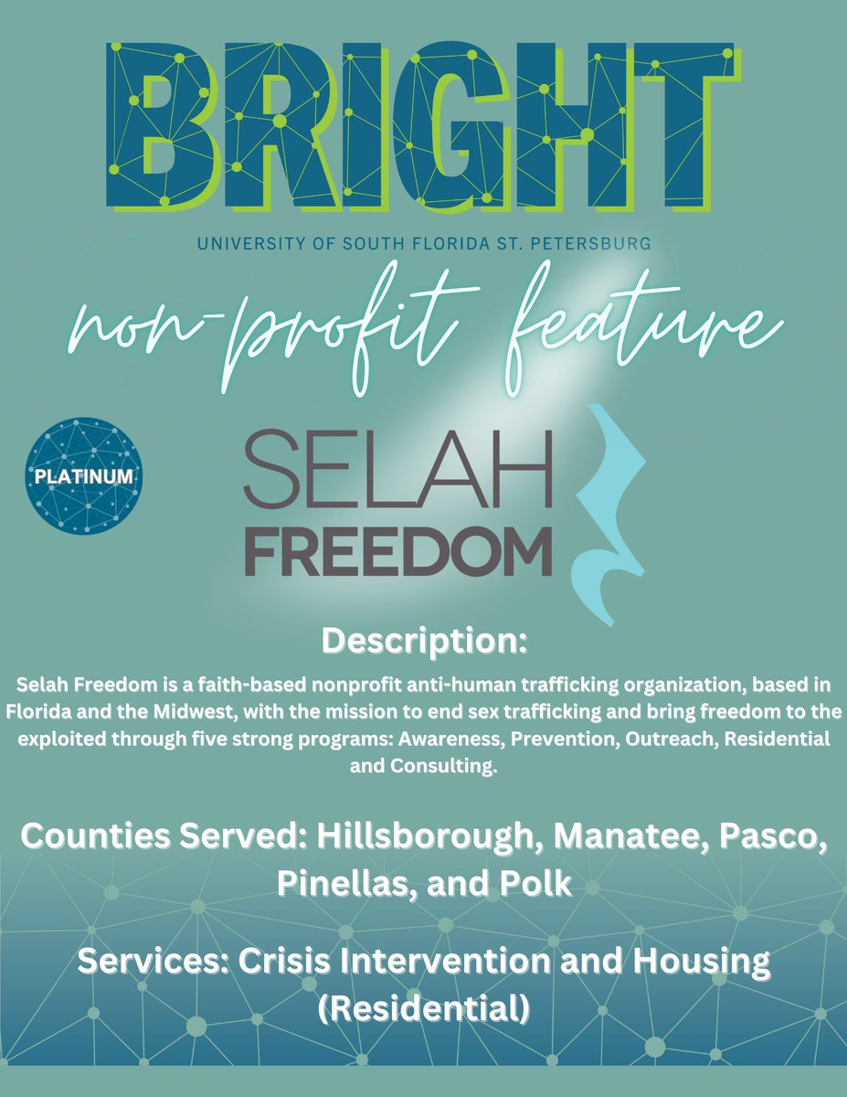 The BRIGHT Network (@bright_network_) on Twitter photo Each Friday, we randomly feature one of the many organizations listed in our referral network who serve survivors of #humantrafficking . This Friday, we feature <a href="/Selah_Freedom/">Selah Freedom</a> ! #supportsurvivors #techforgood #technologyforgood #dataforgood Each Friday, we randomly feature one of the many organizations listed in our referral network who serve survivors of #humantrafficking . This Friday, we feature <a href="/Selah_Freedom/">Selah Freedom</a> ! #supportsurvivors #techforgood #technologyforgood #dataforgood