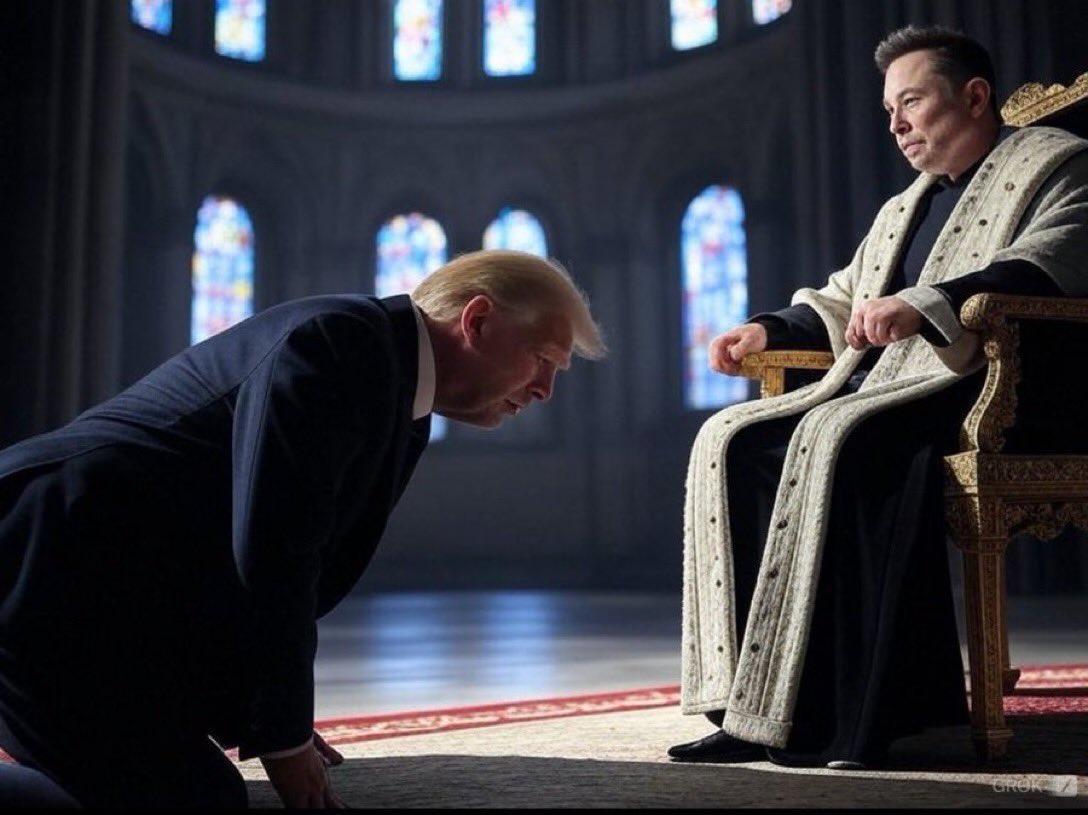 Well… today the House Republicans will decide who their master is… you can’t serve two! 

Is it the South African Oligarch or the people that elected us? 

Time is ticking! Trump has made his decision…