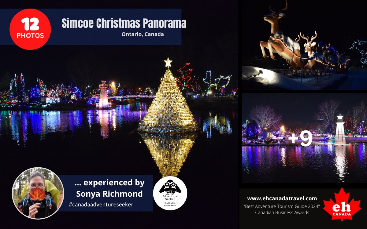 The Simcoe Christmas Panorama in Norfolk Country is a dazzling holiday light display that transforms the downtown parks of Simcoe, Ontario ... Explored by Canada Adventure Seeker Sonya Richmond.
#canadaadventureseeker #xmas #xmaslights
***
 ehcanadatravel.com/community/1503…