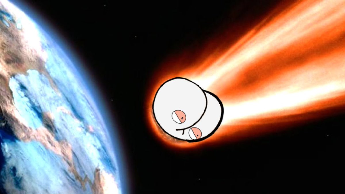 yoo_bros's tweet photo. $Yoobro Watch out! An assteroid is falling...

#buttfacebro #yoobro #yoobrotothemoon #assteroid #memecoin #solana https://t.co/6T5THWkQ6J