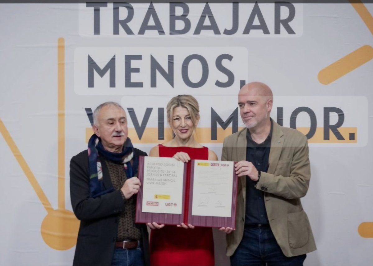 🧵 Millorar de les condicions laborals i salarials dels treballadors si es pot s'ha de fer sempre.
Ara bé que no us enganyin!
La reducció de la jornada laboral a 37,5h l'únic que farà és augmentar el cost de la producció i per tant menys poder adquisitiu pels treballadors a part