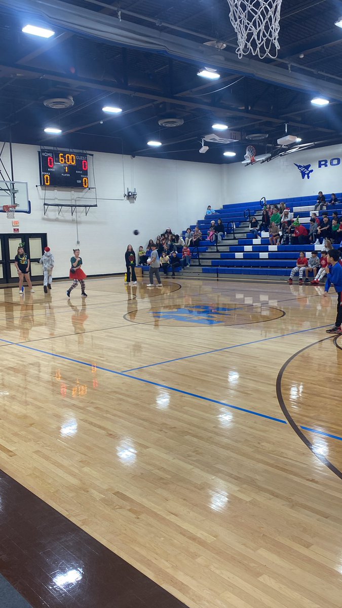 Student/Staff Qu 2 celebration kicking off here &amp; we cannot wait to celebrate our kids with a little dodgeball &amp; lots of fun 🤟🏼💙