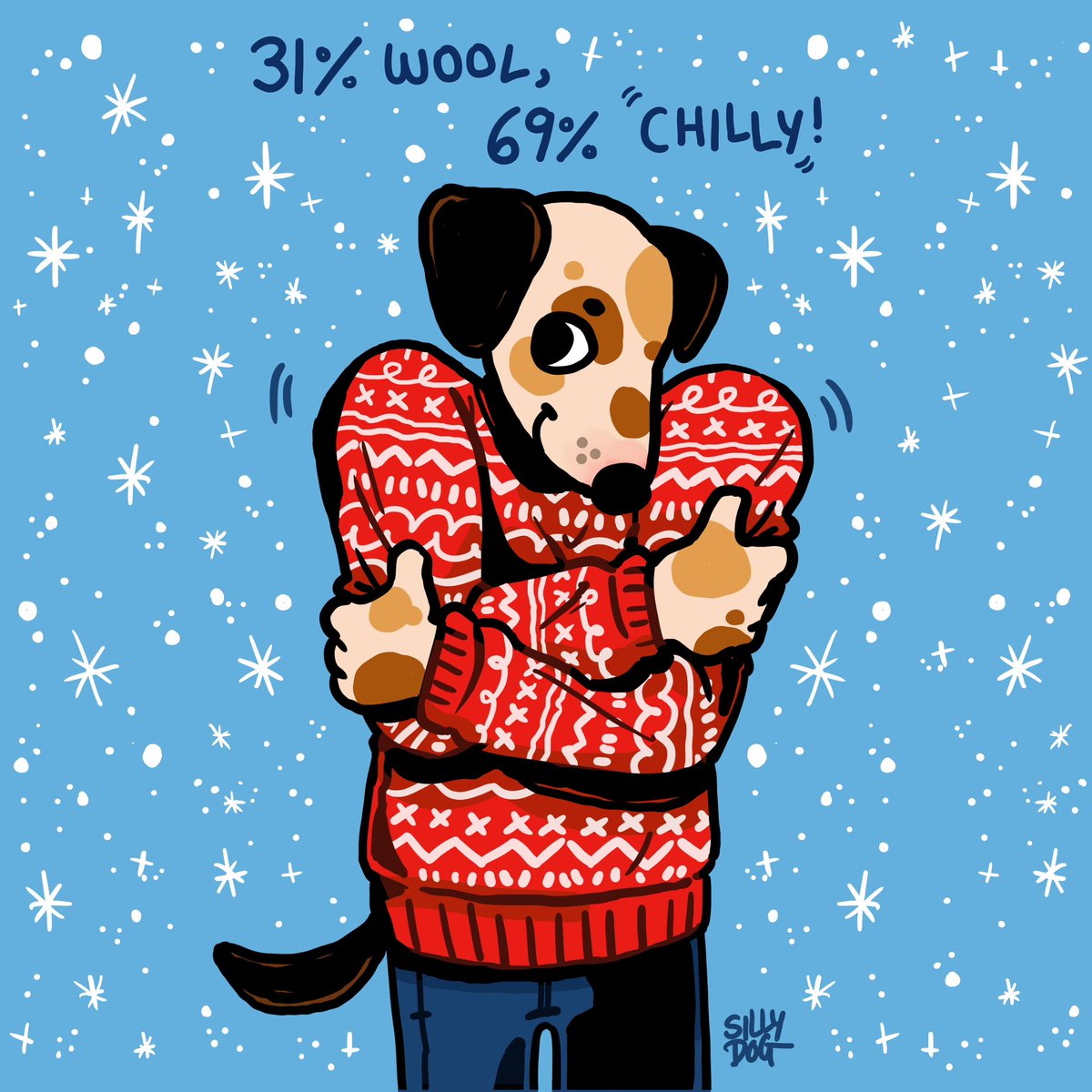 A very merry Christmas from us 🎄🤩 For this year’s studio card we collaborated with artist Thomas Oldfield.  

👉 Read our chat with him over on our blog #69percentchat 
👉 31percentwool.com/post/thomas-ol…