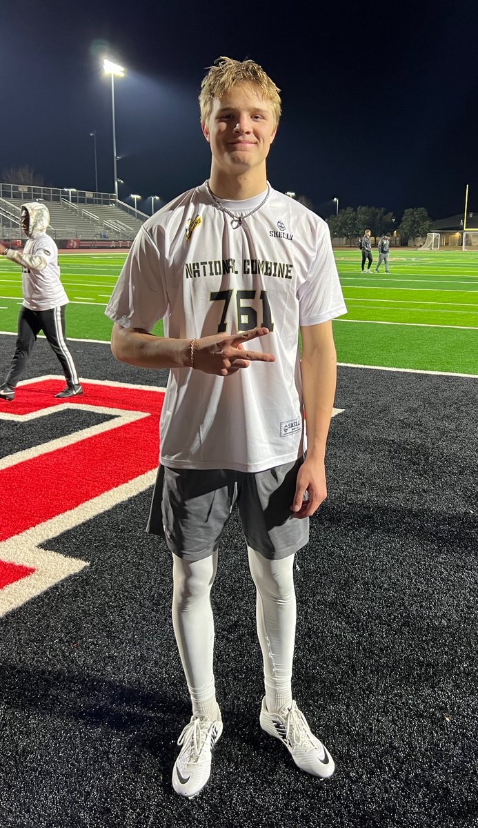 Day 1 of the <a href="/ArmyBowlCombine/">USArmyBowlCombine</a>  was 🔥! 
Height: 6’3.5” 
Weight: 179 lbs
Hand: 9.75”
Wing span: 77” 
#761 ✅
<a href="/utahpreprag/">Utah Prep Rag</a> <a href="/BlairAngulo/">Blair Angulo</a> <a href="/BrandonHuffman/">Brandon Huffman</a> <a href="/fsitake/">Fesi Sitake</a> <a href="/FWhittinghamJr/">Fred Whittingham Jr.</a> <a href="/SlingintheP/">Slingin’ the Pill Media™️</a> <a href="/LawrencHopkins/">Lawrence Hopkins</a>