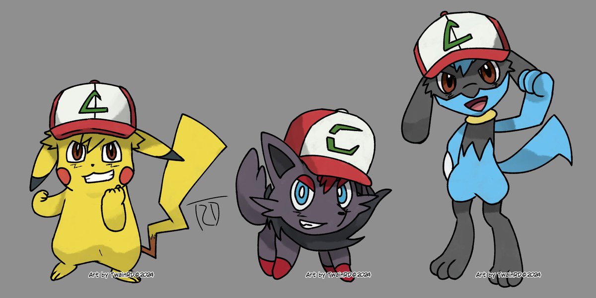 The "turn into a Pokémon" plot is one of my favorites, and it first existed thanks to Ashachu.
It's kinda interesting though, that Zorua and Riolu are more used for those kind of stories than Ashachu.
Or maybe I have yet to find one?
#pikachu #zorua #riolu #pokemon #pokemonfanart
