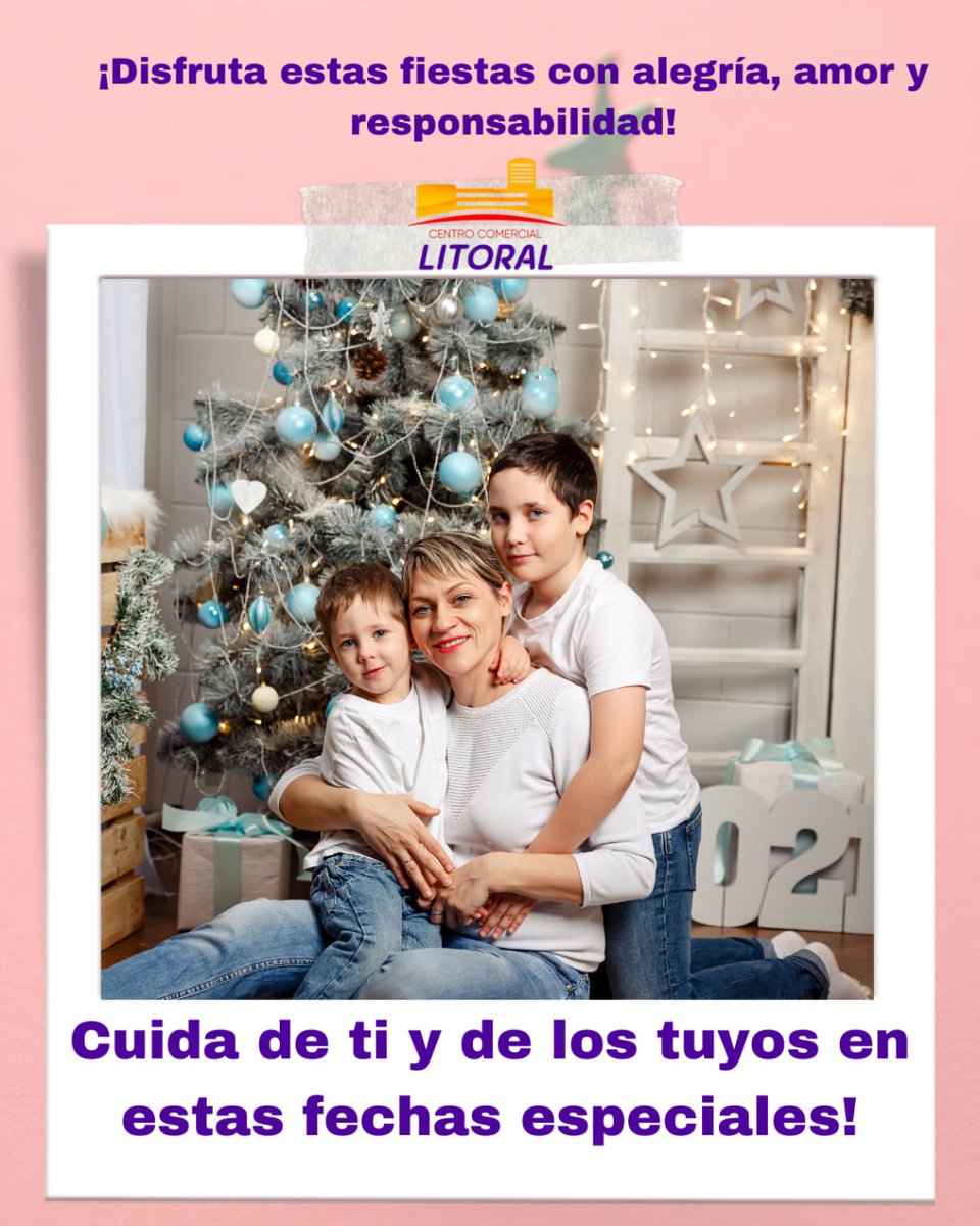 cclitoral's tweet image. Las festividades son para disfrutar, pero también para cuidarnos 🎄✨. 

¡La prevención es el mejor regalo que puedes darte y dar a los tuyos! 🎁💪

#CuidémonosTodos #SaludPrimero #NavidadSegura #HigieneYSeguridad #CentroComercialLitoral #DisfrutaConCuidado #UnidosEnPrevención