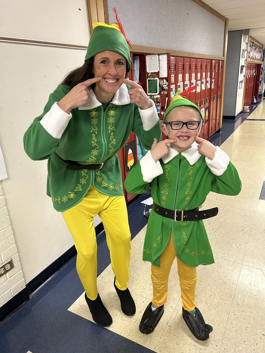 The best way to spread Christmas cheer is singing loud for all to hear! Merry Christmas, Happy Hanukkah, Kwanza, or whatever you and your family celebrate from our Buddy the elves and all of us here at Southwest School! 
<a href="/jwoodland21/">Dr. Jenna Woodland</a> #beevergreen <a href="/MrLiska_D124/">Scott Liska</a>