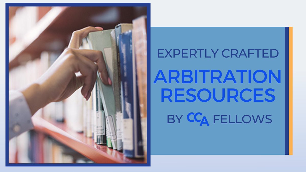 From aerospace to trademark disputes and everything in between, explore industry specific resources written by #CCAFellows. 
ccarbitrators.org/why-arbitrate/… #CCArbitrators #WhyArbirate #Arbitration