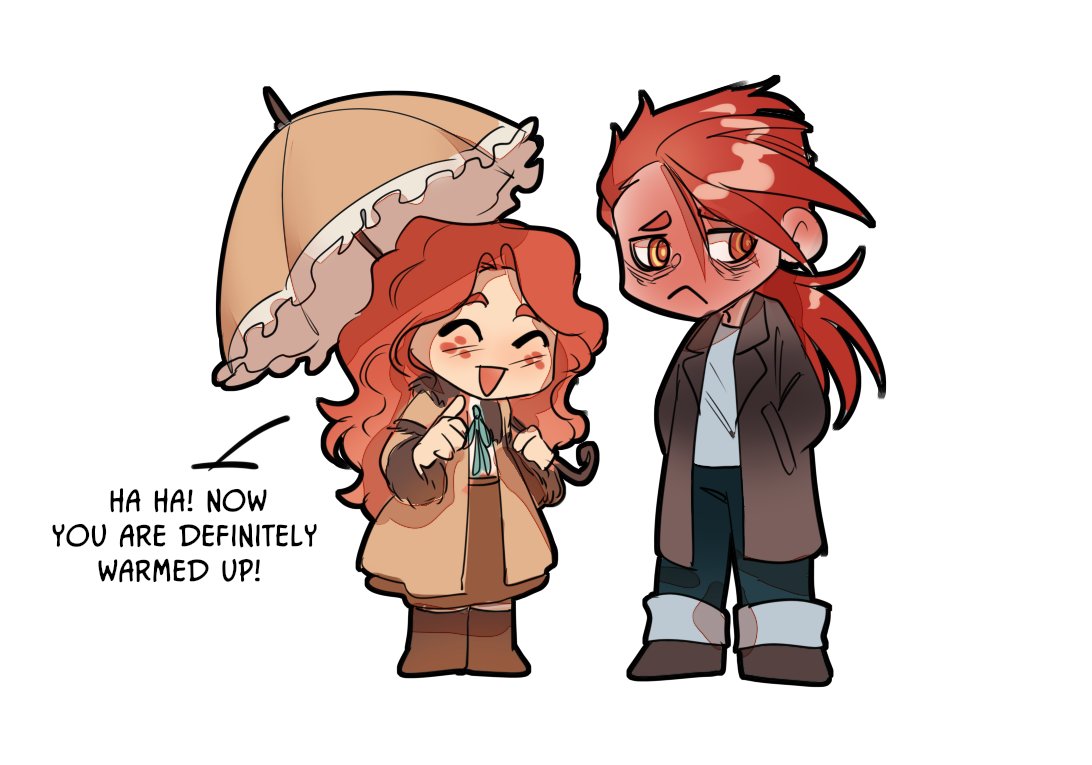 Day 9: "Your hands are so cold"❄️
Day 27: Frostbite❄️
Yeah, I haven't shown my MTAP builder yet. Yeah, I combine and randomly select the days

#MyTimeatPortia #MTAP #MTAPGinger #MTAPBuilder #MTAPFanart