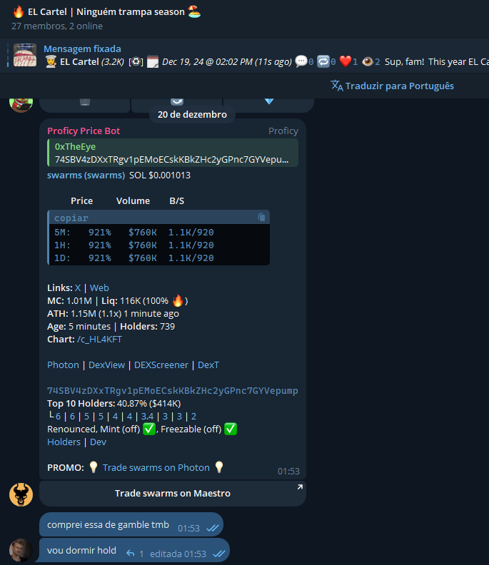 december I just needed a play to end the year, my first 7 fig play !

thanks to <a href="/NoMoreLiquidity/">No More Liquidity</a>  <a href="/0xElCartel/">EL Cartel</a> <3

$swarms