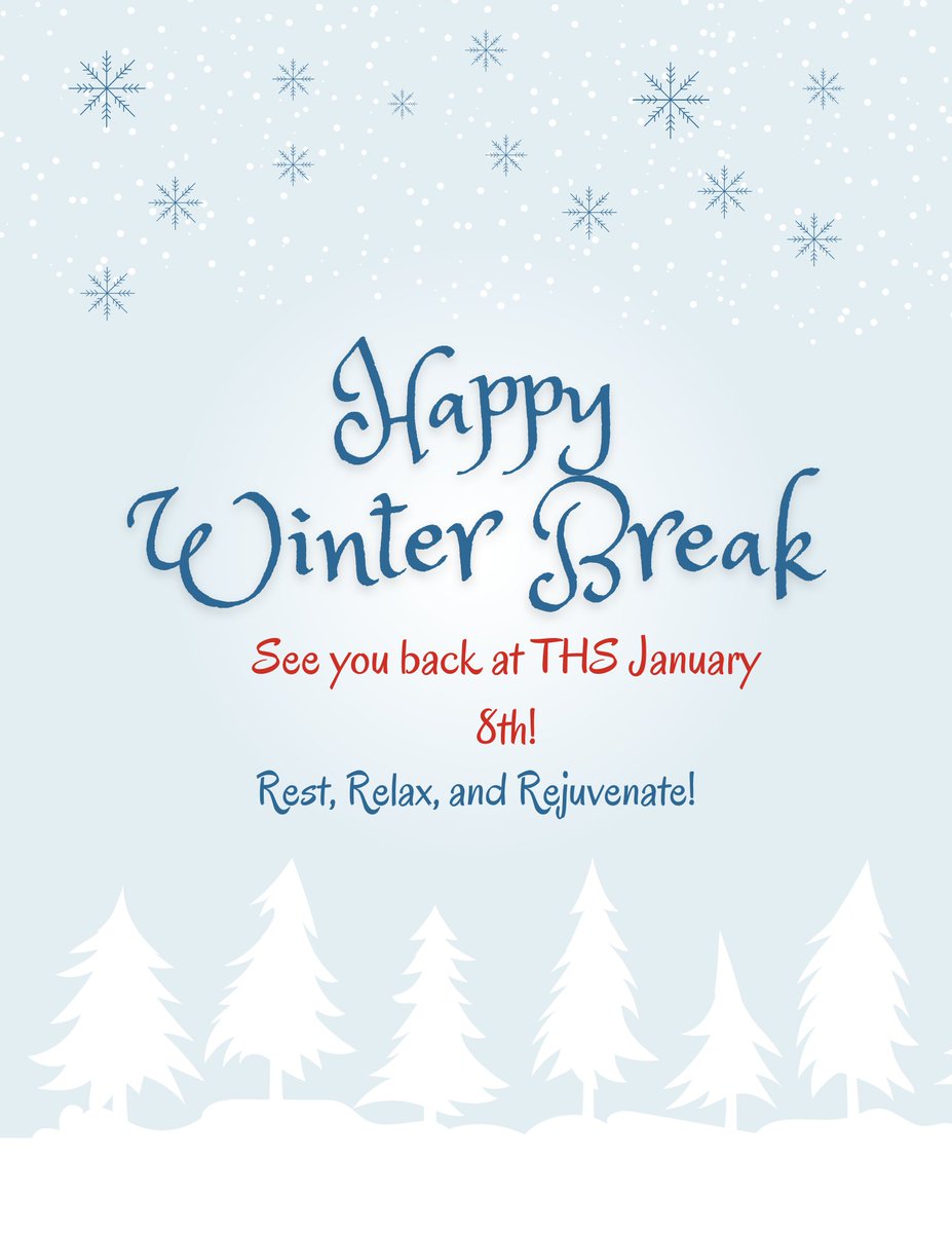 TalawandaSC's tweet photo. We hope all of our students enjoy their winter break! We look forward to seeing you all January 8th! https://t.co/W16yVgvsTN