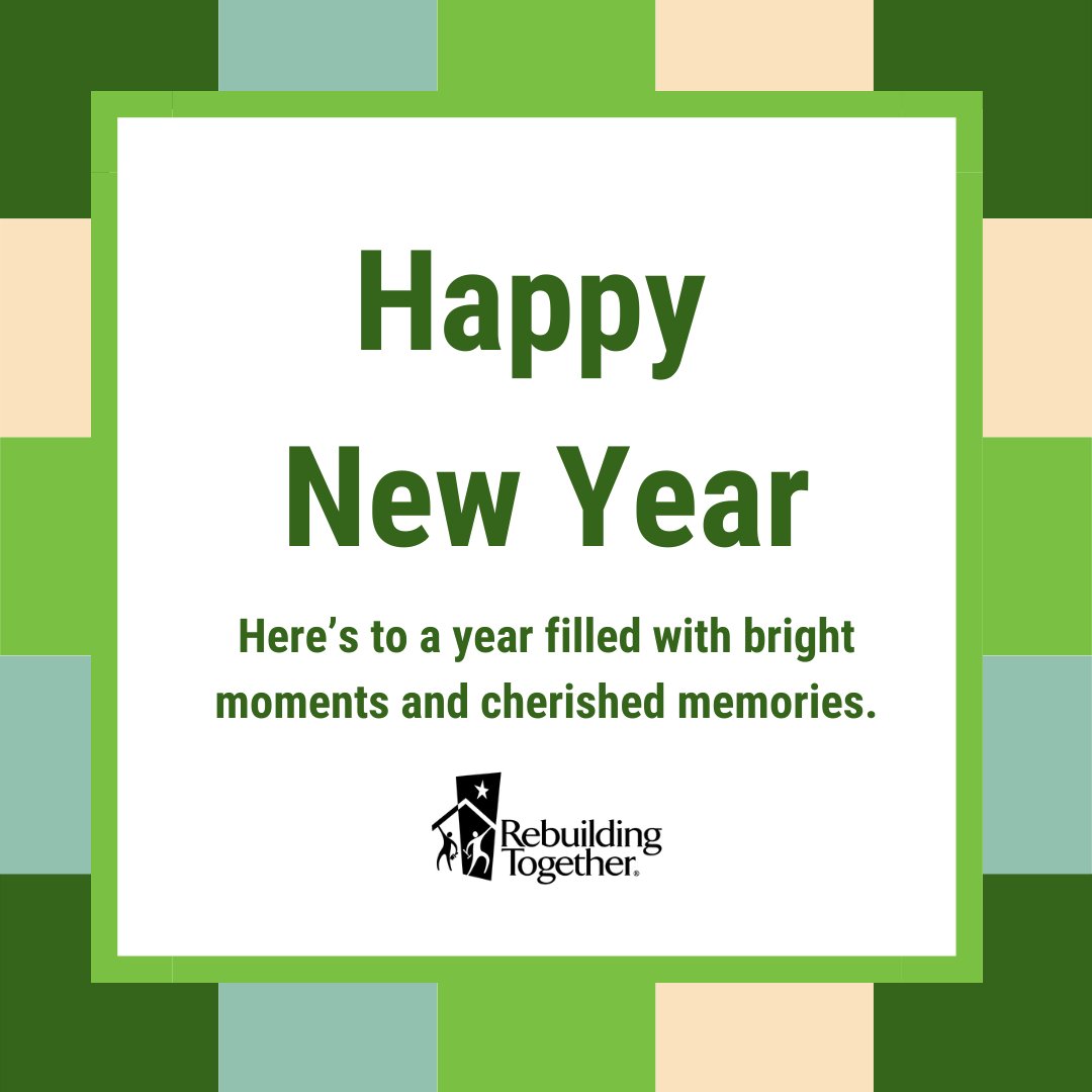#HappyNewYear! 🥂 More safe &amp; healthy homes for neighbors in need this year thanks to [Re]Builders like you. 👏

Our office is closed until Monday. Email info@rebuildingtogetherCLT.org or call 980-236-0979. We’ll get back to you as soon as possible!

#WeAreRebuilders