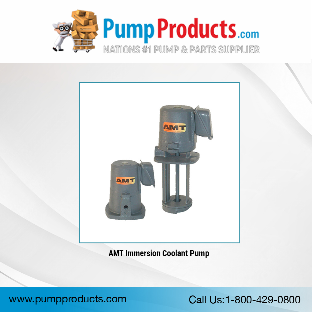 AMT Immersion Coolant Pumps with semi-open impellers are ideal for circulating coolants and cutting oils in machine tool applications. Click zurl.co/wbU3v to order these 1/8 and 1/4 HP models at zurl.co/6yy1c!

#pumpproducts #amt #immersioncoolantpumps