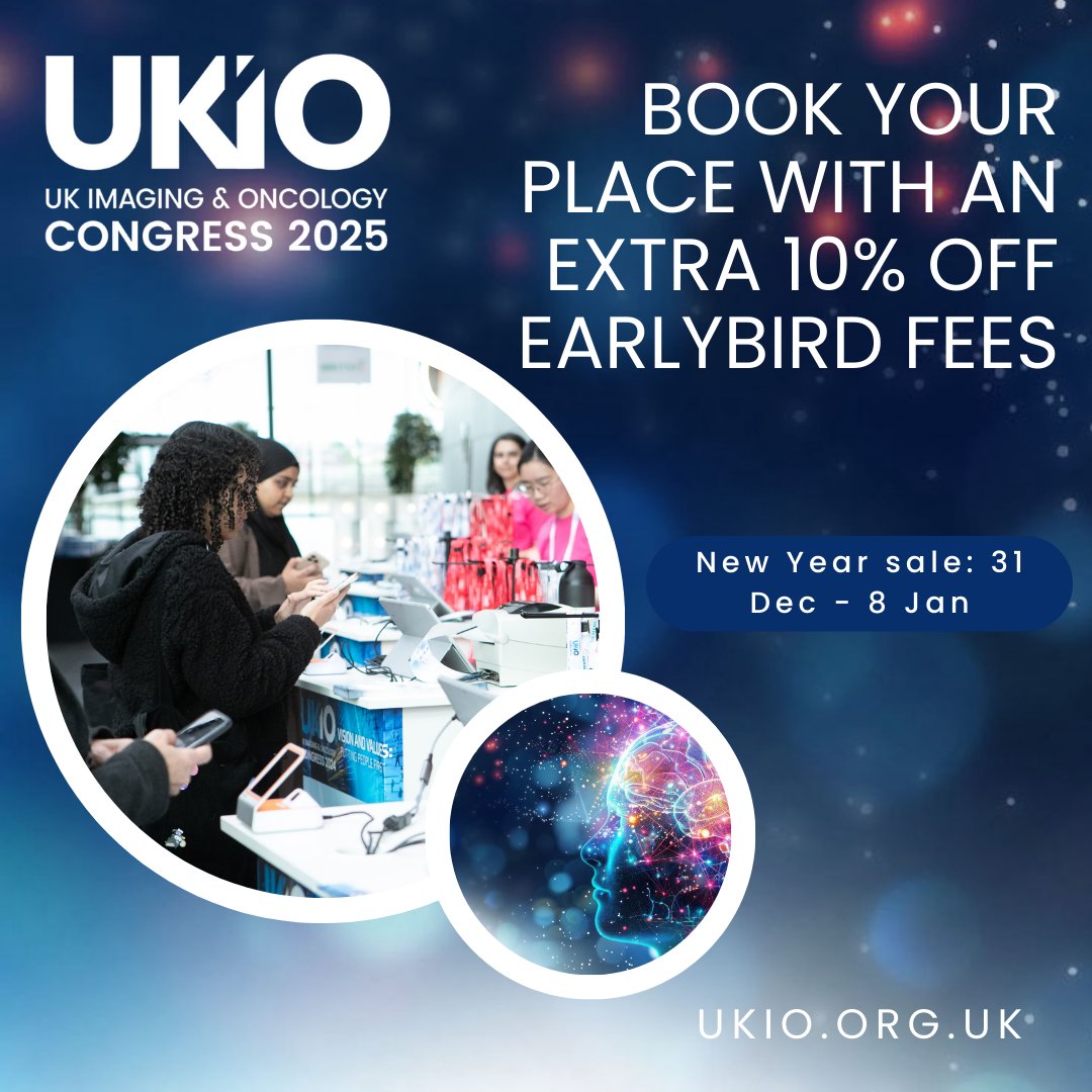 Registration for #UKIO2025 will open on 31 Dec with a New Year Sale. Book from NYE to 8 Jan and save a further 10% on the earlybird fees

UKIO is committed to providing accessible, value-for-money CPD. Fees start at £70 - book at bit.ly/3eyiCoK and join us in June