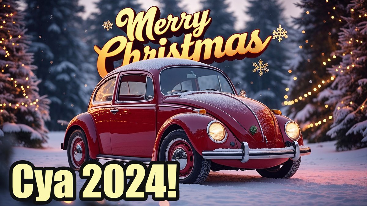 ClassicVWbugs's tweet photo. Happy Friday Volks! Merry Christmas - Classic VW BuGs 2024 Year End Wrap up! Watch Here! https://t.co/4MTNUkXlll
#vw #vwchristmas #vwbeetle #oldbug #xmas #endofyear #classicvw #classicvwbugs https://t.co/wTJ7Hep3aO