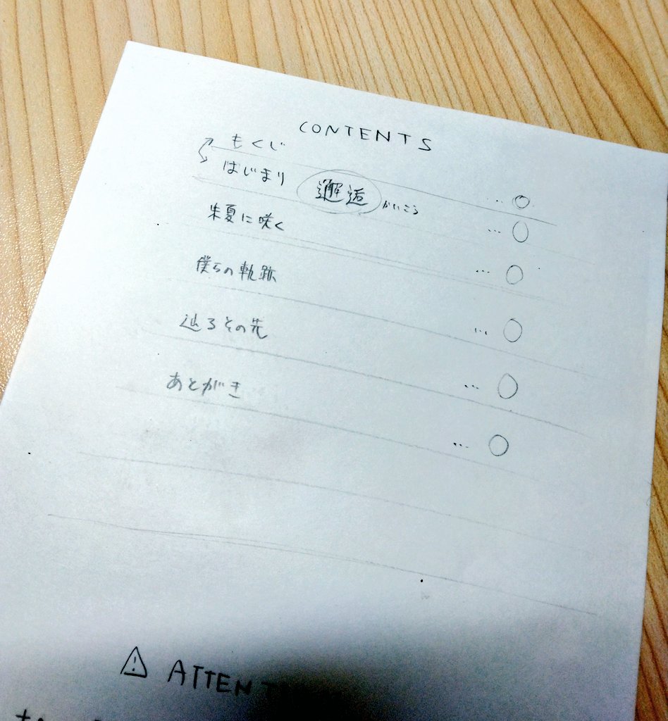 pixivに投稿している切出小説「朱夏に咲く」ですが、最初は漫画イメージでしたという無謀なネームが発掘されたので供養🍁🍀