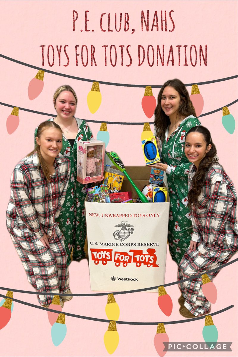 Thank you to all those that donated to the PE Club Toys for Tots this year!