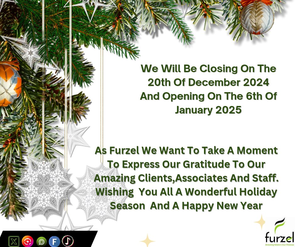 FURZEL4's tweet photo. "May the magic of the holiday season bring you cheer, hope, and happiness. Wishing you a joyous holiday season and a happy new year from our team!"We look forward to serving you in the new year.
#amazingworkisourpromise
#clothingmanufacturing
#corporatewear
#protectiveclothing https://t.co/OMHhMlPRSs
