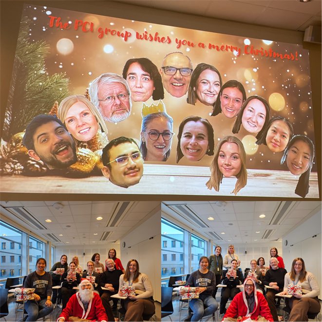 God Jul / Happy Christmas / Happy Holidays 🎄❄️ from the PCI lab ⁦⁦<a href="/Oslounivsykehus/">Oslounivsykehus</a>⁩, which already got Santa (Julenissen🎅🏼) on visit. ⁦<a href="/AWeyergang/">Anette Weyergang</a>⁩ ⁦<a href="/KristianBerg17/">Kristian Berg</a>⁩ ⁦ #GodJul #GodtNyttår 🎅🏼🎄👨🏻‍🔬👩🏼‍🔬🔬🧪🕯️