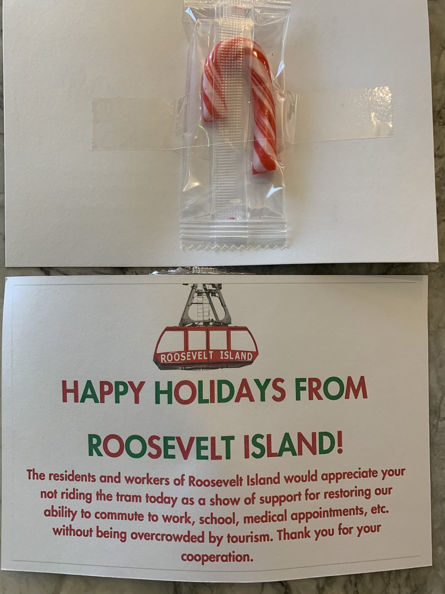 PaulKrikler's tweet photo. Good morning @Rebecca76AD @LizKrueger @JulieMenin @RIOCny @Rooseveltisland 

Last night, 20 residents came and spoke with passion and clarity about why we need priority boarding of the tram.  

We even gave candy to tourists, who did not mind waiting. 

https://t.co/H3IOzfHlUf https://t.co/jGPojhlasZ