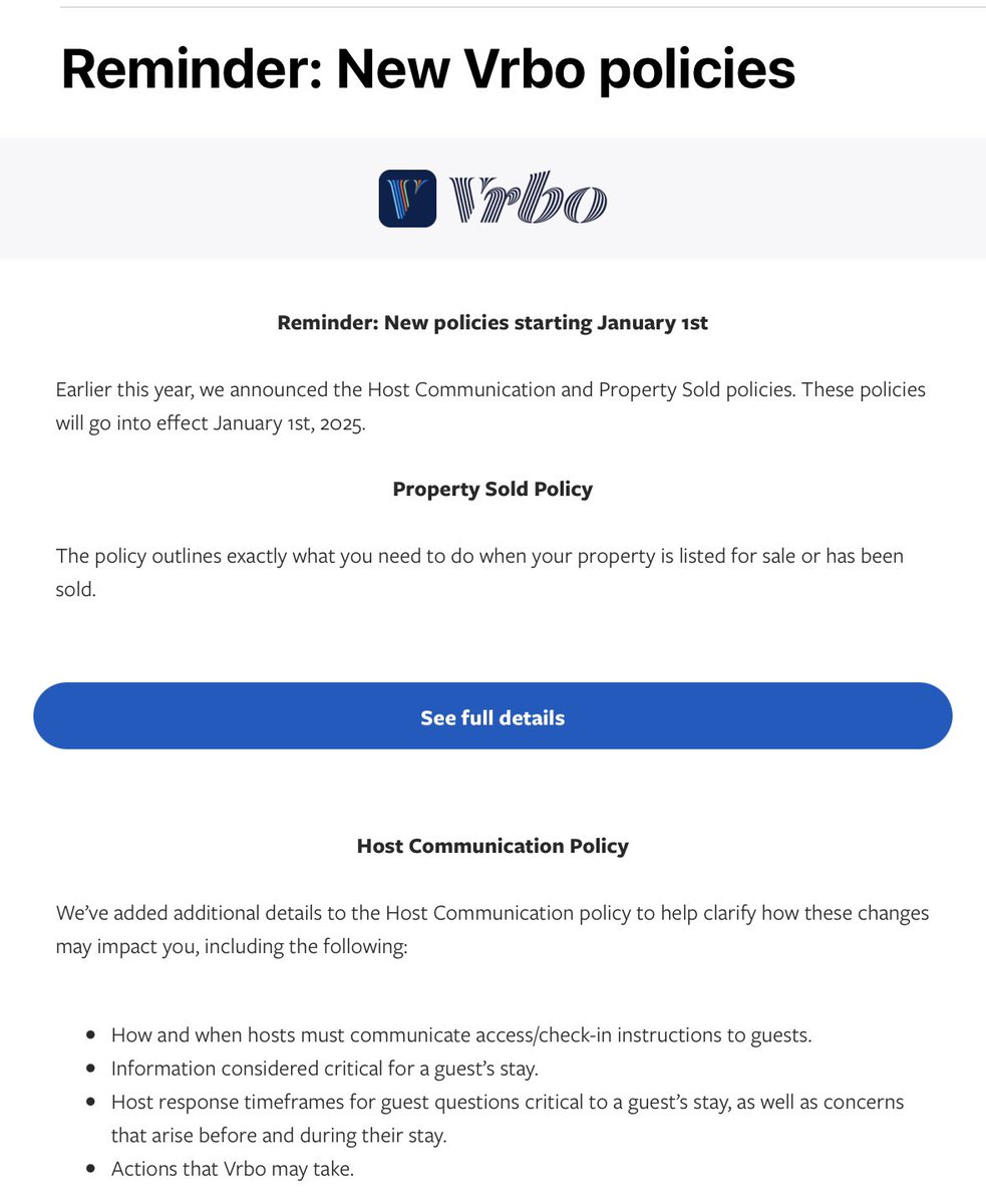 ThePilote's tweet photo. Hey @vrbo your biggest competitor @Airbnb has given us the ability to automate email communications with our guests for years now. Rather than try and upsell that ability through your parent company, allow us to automate this communication and it will (SURPRISE!) be better. https://t.co/WcTAEuGOBc