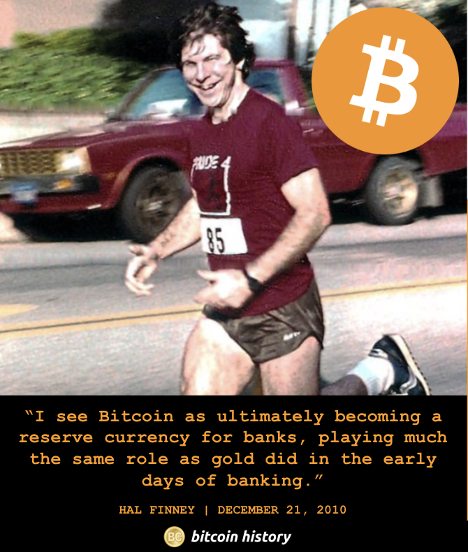 pete_rizzo_'s tweet photo. ✨ Hal Finney predicting #Bitcoin would be the global reserve currency at $0.30, exactly 14 years ago

He knew 💫 https://t.co/7VdBGZ36WY