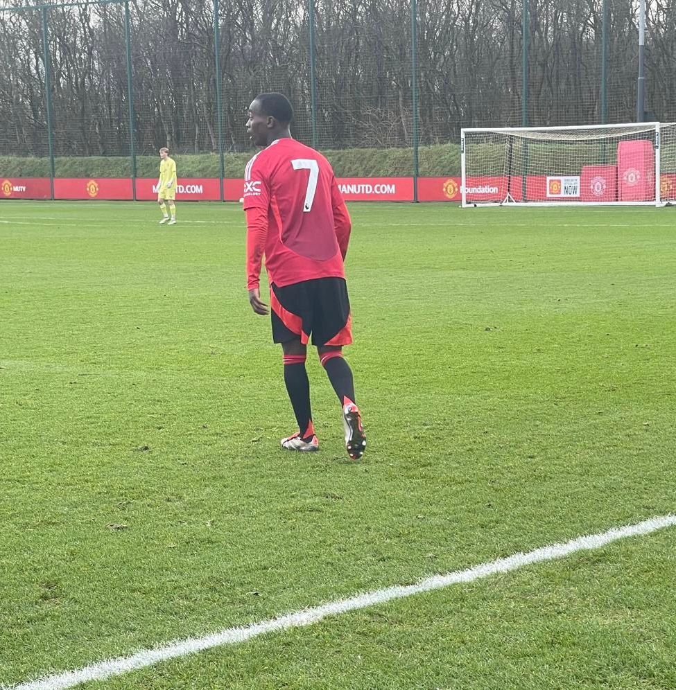 🇺🇸 Nimfasha Berchimas played for Manchester United U-18s in a behind closed doors friendly today against Burnley... he impressed with a strong performance and a goal in a win.

Berchimas, 16, is a Charlotte FC player currently training with United. Big talent.