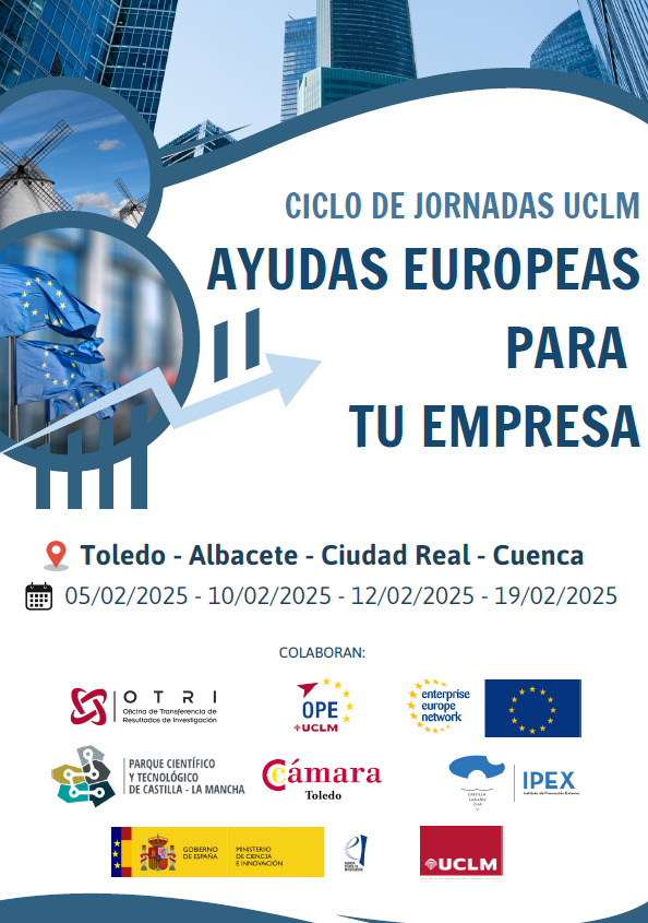 UCLM_OPE's tweet photo. 📢SAVE THE DATE ❗️

📊Ciclo de jornadas @uclm_es "ayudas europeas para tu empresa" 🇪🇺💰

🗓️¡Reserva las fechas y anótalas en tu calendario!

📌El primer evento será en Toledo. ¡Inscríbete! 📝https://t.co/SR4JjgCUUf https://t.co/skWHVi96FA
